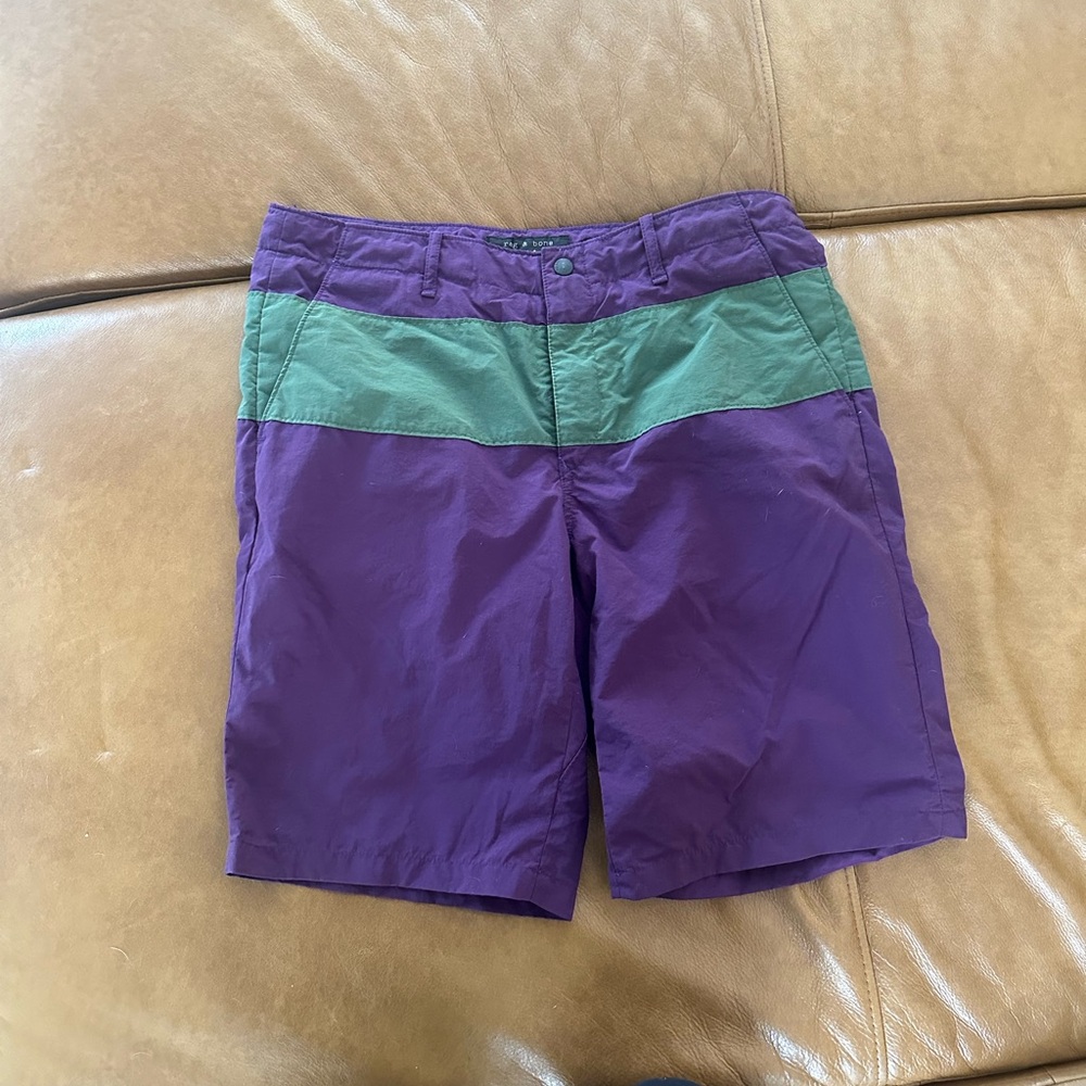 Rag & Bone Purple and Green Men's Swim Shorts